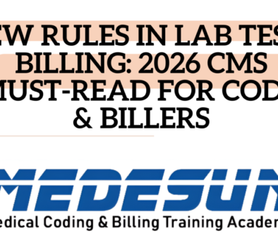 “New rules in lab tests billing 2026 CMS explained for medical coders and billers by Medesun Medical Coding Academy”