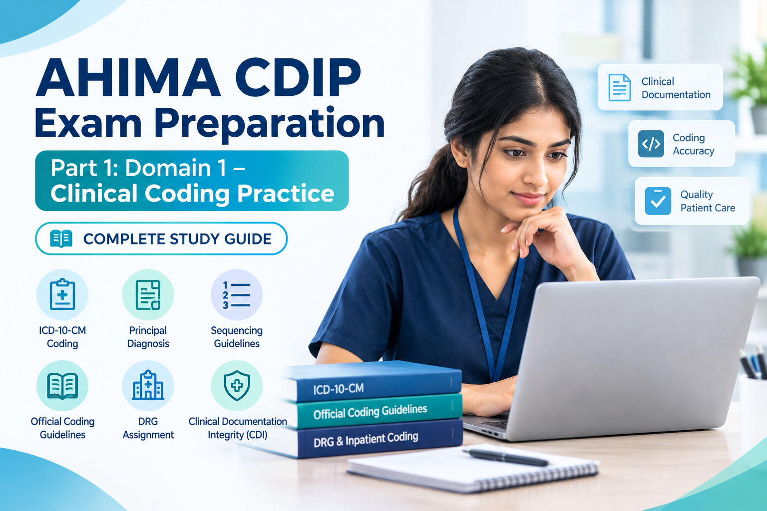 AHIMA CDIP Exam Preparation – Part 1: Domain 1 (Clinical Coding Practice) — The Complete Study Guide