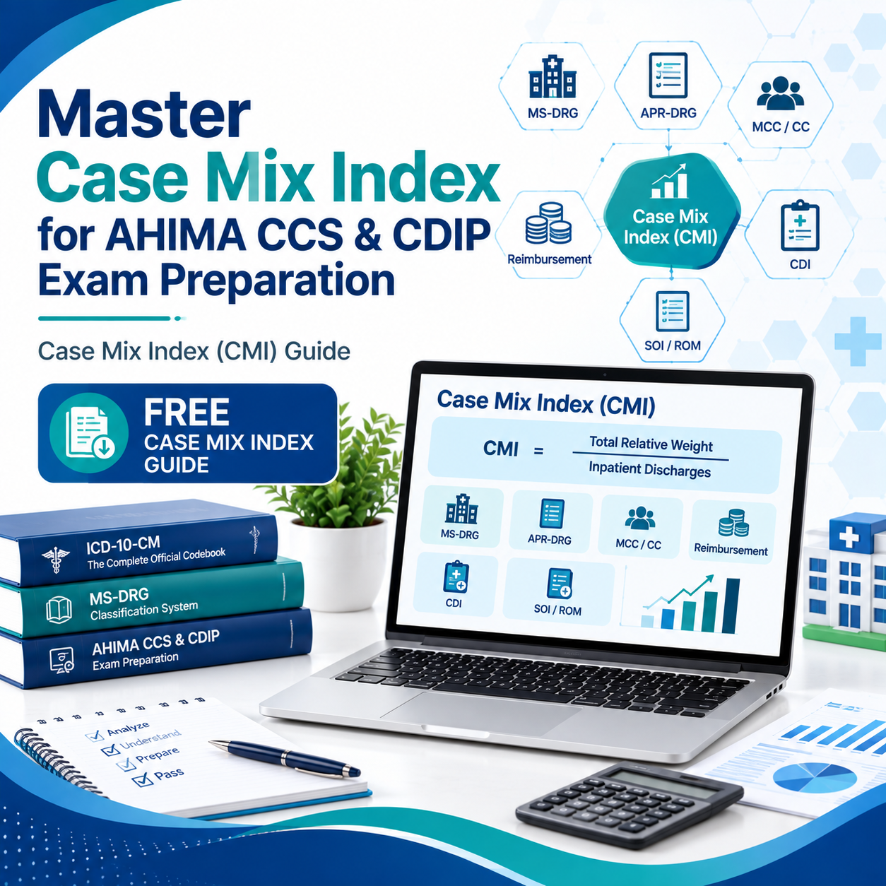 Master Case Mix Index for AHIMA CCS & CDIP Exam Preparation